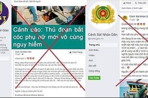 Làm rõ nhiều trang Facebook giả mạo lực lượng Công an