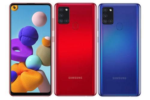 Samsung Galaxy A21s ra mắt: Chip Exynos 850, pin 5.000 mAh, 4 camera sau