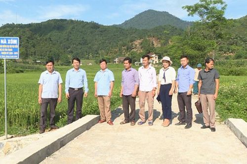 Nghiệm thu cầu dân sinh Nà Xóm