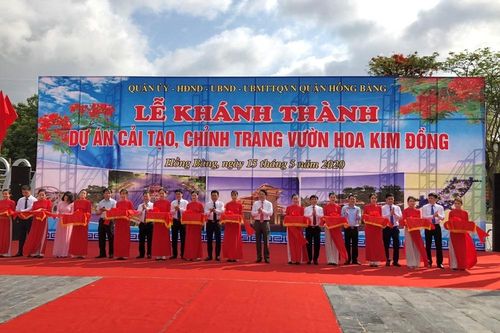 Hồng Bàng (Hải Phòng): Hoàn thành cải tạo, chỉnh trang vườn hoa Kim Đồng