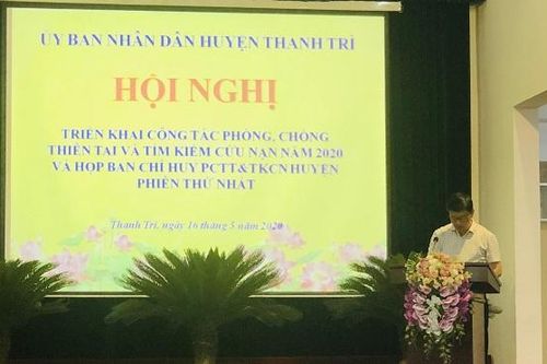 Huyện Thanh Trì triển khai phương án phòng, chống thiên tai và tìm kiếm cứu nạn năm 2020