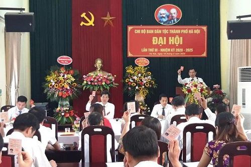 Ban Dân tộc thành phố tổ chức thành công Đại hội Chi bộ lần III nhiệm kỳ 2020 - 2025