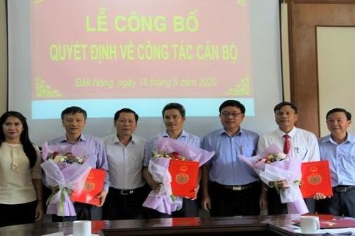 Đắk Nông điều động, bổ nhiệm lãnh đạo 2 Sở