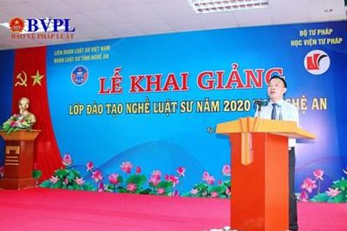 Học viện Tư pháp khai giảng lớp đào tạo nghề luật sư tại Nghệ An