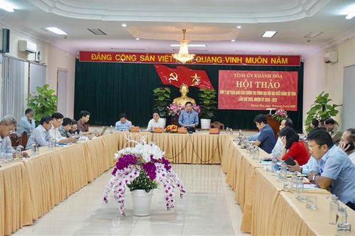 Hội thảo góp ý dự thảo Báo cáo chính trị trình Đại hội Đảng bộ tỉnh lần thứ XVIII