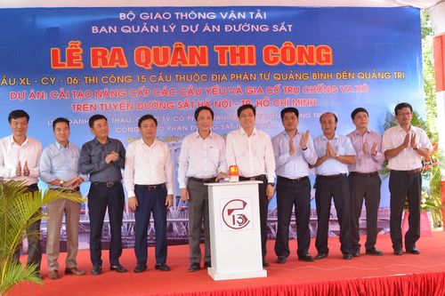 Ra quân cải tạo, nâng cấp 129 cầu yếu trên tuyến đường sắt Bắc - Nam