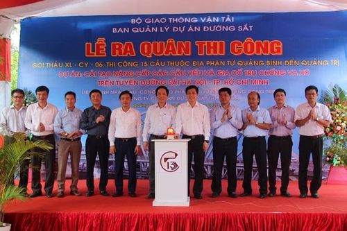 Nâng cấp 15 cầu yếu trên tuyến đường sắt Bắc - Nam