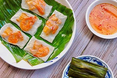 Bánh bột lọc tôm thịt từ bánh tráng