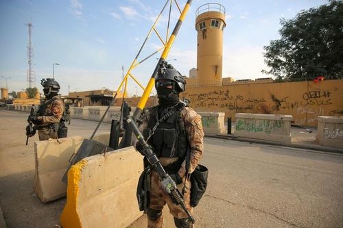 Rocket nã vào thủ đô Iraq, nổ gần đại sứ quán Mỹ