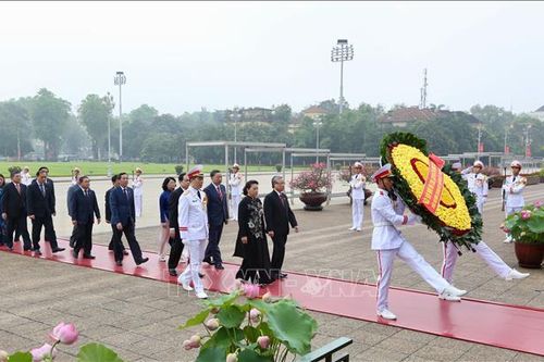 Các đại biểu Quốc hội vào Lăng viếng Bác