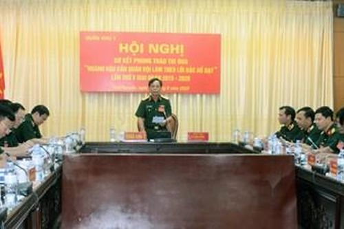 Quân khu 1 sơ kết Phong trào thi đua 'Ngành Hậu cần Quân đội làm theo lời Bác Hồ dạy' giai đoạn 2015-2020