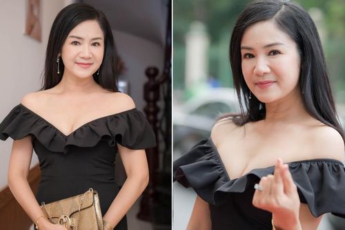 NSND Thu Hà 'Lá ngọc cành vàng' mặc xẻ sâu, khoe vòng một quyến rũ ở tuổi 51