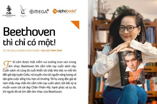 Đinh Hoài Xuân xinh đẹp trong vai trò đại sứ cho… sách về Beethoven