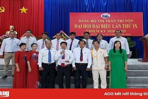 Đồng chí Nguyễn Văn Sấm tái đắc cử Bí thư thị trấn Tri Tôn