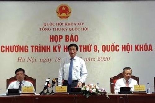 Kỳ họp thứ 9, Quốc hội khóa XIV khai mạc vào ngày 20/5