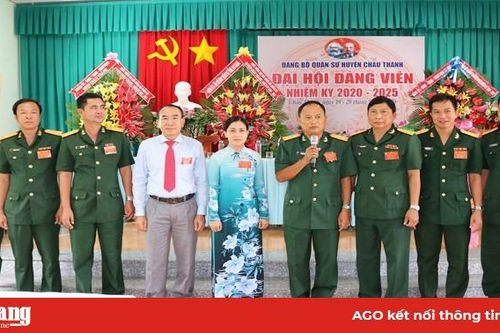 Đại hội đảng viên Đảng bộ Quân sự huyện Châu Thành (nhiệm kỳ 2020 – 2025) thành công tốt đẹp