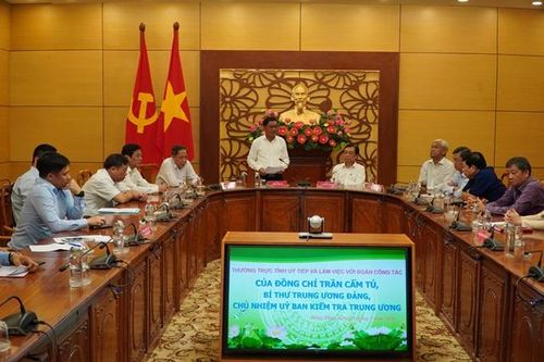 Đoàn công tác của Ủy ban Kiểm tra Trung ương làm việc tại Đồng Tháp