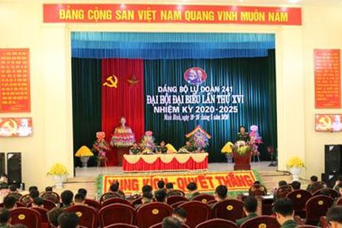 Đại hội đại biểu Đảng bộ Lữ đoàn 241 lần thứ XVI, nhiệm kỳ 2020-2025