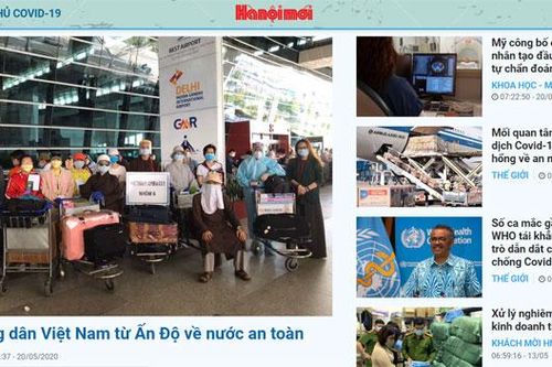 Báo Hànôịmới được khen thưởng trong phòng, chống dịch Covid-19