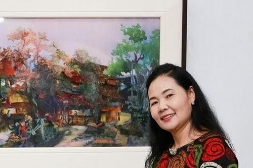 Nhà điêu khắc Lê Thị Hiền, họa sĩ Trần Thanh Thục và cuộc đối thoại của 'Thép và vải'