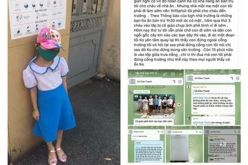 Đi học quá sớm, học sinh lớp 1 bị phạt đứng bêu nắng giữa trưa gây bức xúc