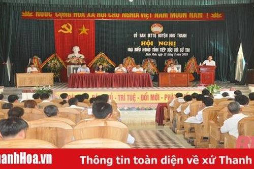 Đại biểu HĐND tỉnh tiếp xúc cử tri huyện Như Thanh