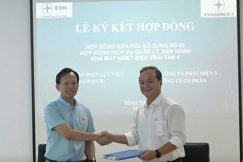 EPS ký hợp đồng gia hạn dịch vụ quản lý, vận hành Nhiệt điện Vĩnh Tân 4