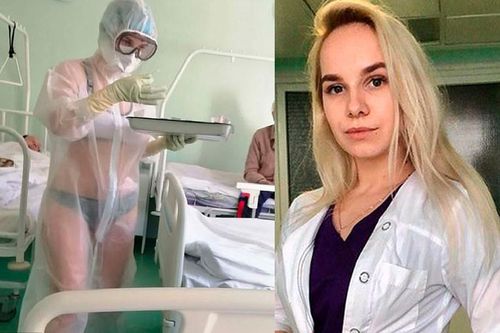 Nghị sĩ Nga bảo vệ nữ y tá mặc đồ lót dưới áo bảo hộ