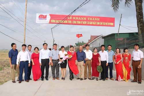 Khánh thành đường giao thông nông thôn ở xã Xuân Lâm (Nam Đàn)