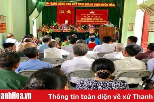 Đại biểu HĐND tỉnh tiếp xúc cử tri huyện Đông Sơn