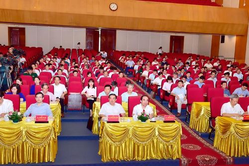 Hội nghị cán bộ chủ chốt tham gia ý kiến vào dự thảo các văn kiện Đại hội Đảng