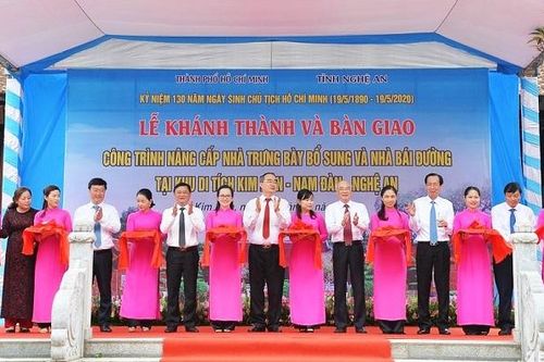 Nghệ An khánh thành nhà trưng bày bổ sung, nhà bái đường tại Khu di tích Kim Liên