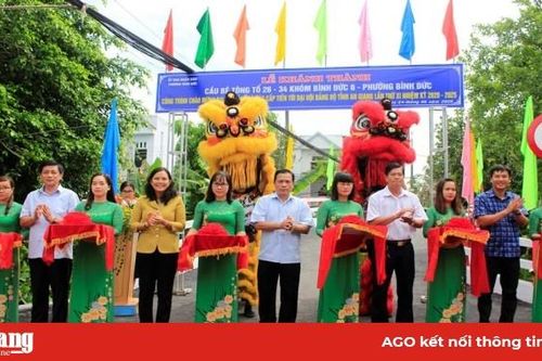 Khánh thành cầu tổ 26 – 34, khóm Bình Đức 6