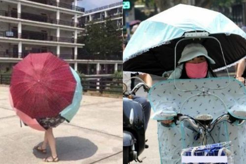 Nữ sinh đến trường với cách chống nắng có '1-0-2', loạt ảnh của chị em khác còn 'đỉnh' hơn