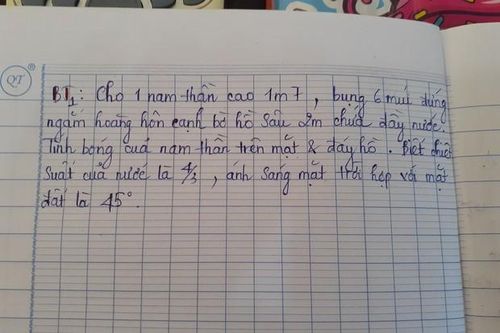 Thầy giáo Vật lý dùng hình ảnh 'trai đẹp sáu múi' trong đề kiểm tra khiến teen thích thú