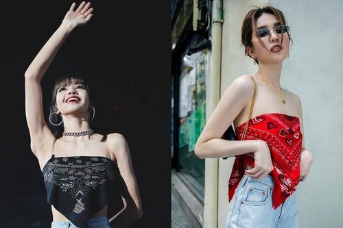 Mỹ nhân Hàn, Việt thi nhau khoe lưng trần eo thon, với mốt lấy khăn làm áo