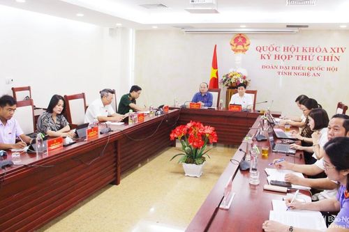 Đoàn ĐBQH tỉnh Nghệ An góp ý xây dựng dự án Luật Hòa giải, đối thoại tại tòa án