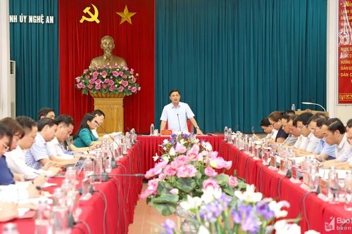 Ban Thường vụ Tỉnh ủy duyệt Đại hội Đảng bộ Trường Đại học Vinh nhiệm kỳ 2020 - 2025