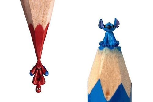 Thán phục trước những tác phẩm điêu khắc từ ruột bút chì cực dễ thương