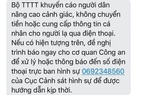 Khuyến cáo không chuyển tiền cho người lạ qua điện thoại