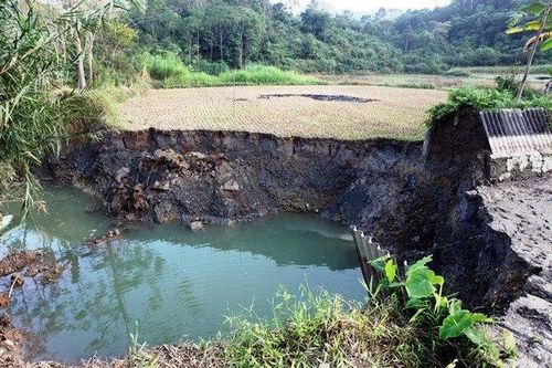 Sụt lún đất ở Bắc Kạn là do hạ thấp nước ngầm trên diện rộng