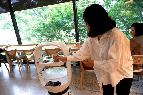 Quán cà phê ở Hàn Quốc sử dụng robot làm nhân viên