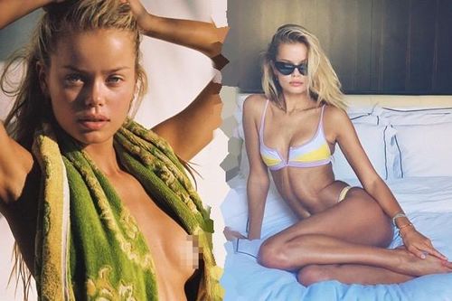 Người mẫu Frida Assen táo bạo 'thả rông vòng 1', khoe dáng nuột nà