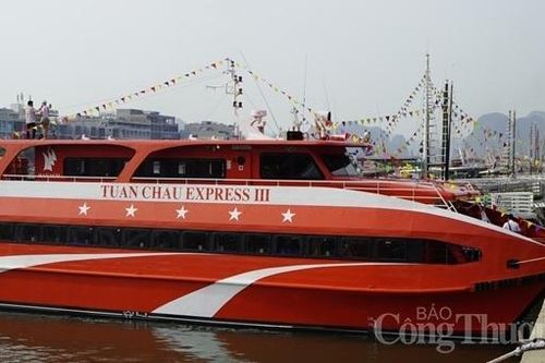 Quảng Ninh: Đưa vào khai thác tàu cao tốc 5 sao từ Tuần Châu đi Cô Tô