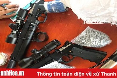 CSGT Thanh Hóa phát hiện đối tượng tàng trữ 2 khẩu súng cùng 3.000 viên đạn