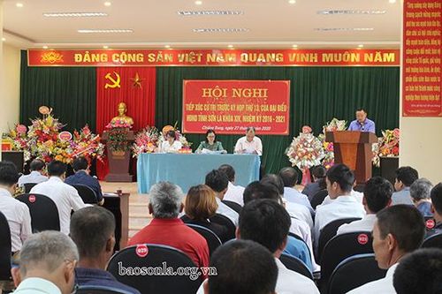 Tổ đại biểu số 2 HĐND tỉnh: Tiếp xúc cử tri tại xã Chiềng Sung