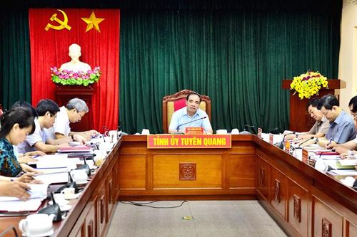 Ban Thường vụ Tỉnh ủy cho ý kiến vào văn kiện Đại hội đảng bộ cấp huyện và tương đương