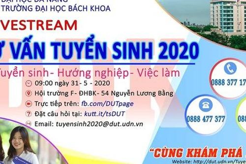 Trường ĐH Bách khoa – ĐH Đà Nẵng sẽ livestream tư vấn tuyển sinh