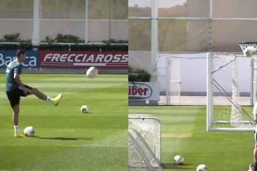 Ngả mũ trước pha chơi bóng rổ bằng chân của Ronaldo