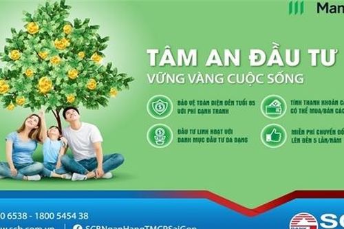 SCB và Manulife triển khai bảo hiểm 'Tâm An Đầu Tư'